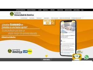 Universidad de América's Website Screenshot