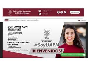 Universidad Autónoma de Piedras Negras's Website Screenshot