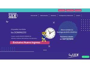 Universidad del Distrito Federal S.C.'s Website Screenshot
