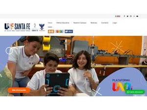 Universidad Santa Fe A.C.'s Website Screenshot