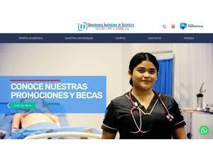 Universidad Americana de Acapulco's Website Screenshot