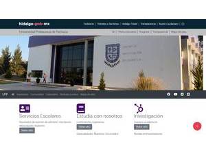 Universidad Politécnica de Pachuca's Website Screenshot