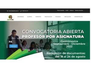 Universidad Politécnica de Francisco I. Madero's Website Screenshot