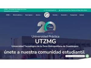 UTZMG University's Website Screenshot