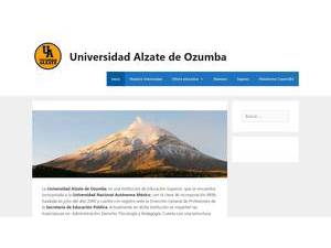 Universidad Alzate de Ozumba's Website Screenshot