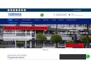 Hispanic University's Website Screenshot