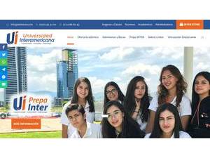Universidad Interamericana A.C.'s Website Screenshot
