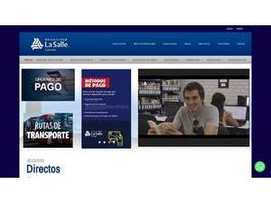 La Salle University of Cancún's Website Screenshot