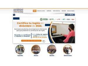 Polytechnic University of San Luis Potosí's Website Screenshot