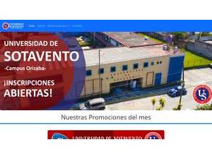 University of Sotavento's Website Screenshot
