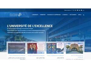 Université Ibn Zohr's Website Screenshot