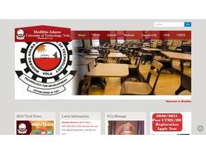 Modibbo Adama University of Technology's Website Screenshot