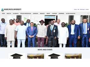 Niger Delta University's Website Screenshot