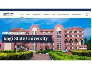 Kogi State University's Website Screenshot