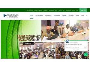 Al-Hikmah University's Website Screenshot
