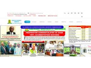 Crescent University, Abeokuta's Website Screenshot