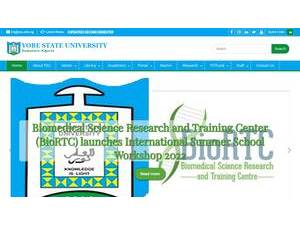 Yobe State University's Website Screenshot
