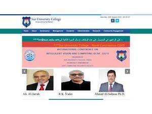 Sur University College's Website Screenshot