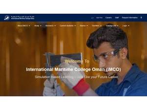 International Maritime College Oman's Website Screenshot