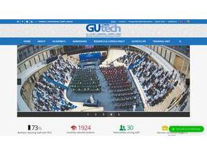 German University of Technology in Oman's Website Screenshot