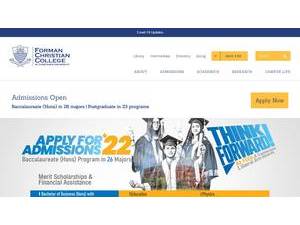 فارمین کرسچین کالج's Website Screenshot