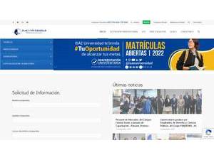 ISAE Universidad's Website Screenshot