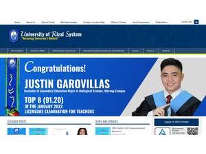 University of Rizal System's Website Screenshot