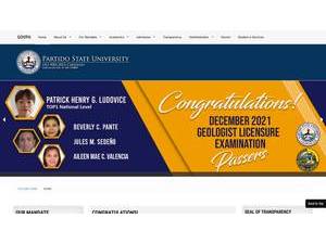 Partido State University's Website Screenshot