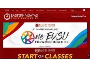 Eastern Visayas State University's Website Screenshot