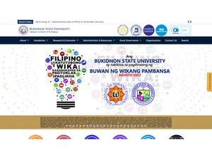 Bukidnon State University's Website Screenshot