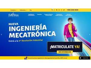 Universidad Fidélitas's Website Screenshot