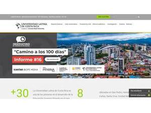 Latin University of Costa Rica's Website Screenshot
