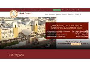 Dar Al-Hekma University's Website Screenshot