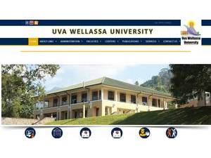 Uva Wellassa University's Website Screenshot