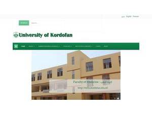 University of Kordofan's Website Screenshot