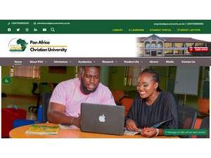 Pan Africa Christian University's Website Screenshot