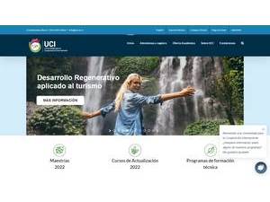 University for International Cooperation's Website Screenshot