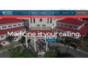 American University of Antigua's Website Screenshot