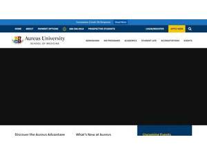Aureus University School of Medicine's Website Screenshot