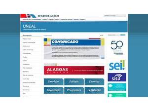 Universidade Estadual de Alagoas's Website Screenshot
