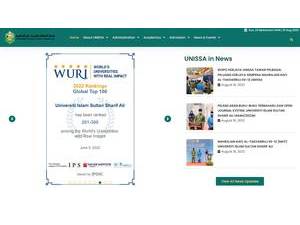 Universiti Islam Sultan Sharif Ali's Website Screenshot