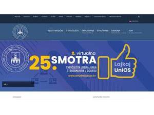 Josip Juraj Strossmayer University of Osijek's Website Screenshot