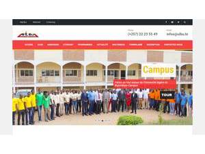 Université Lumière de Bujumbura's Website Screenshot