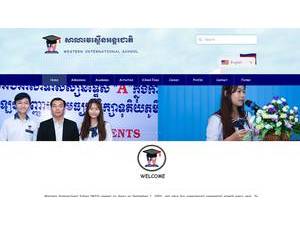 Western University, Cambodia's Website Screenshot
