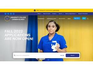 University College of the Cayman Islands's Website Screenshot