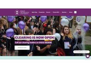 Bishop Grosseteste University's Website Screenshot