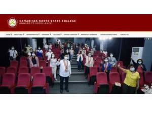Camarines Norte State College's Website Screenshot