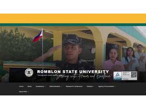 Romblon State University's Website Screenshot