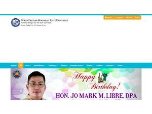 North Eastern Mindanao State University's Website Screenshot