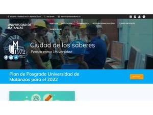 Universidad de Matanzas's Website Screenshot